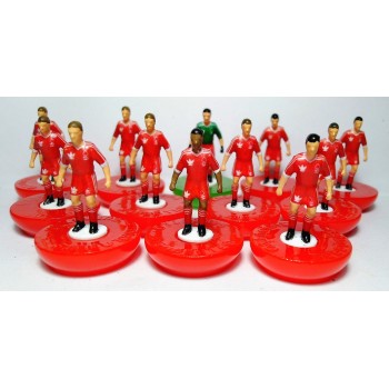 Subbuteo Andrew Table Soccer Nottingham Forest  Champions Cup Winners 1978-1979 on Classic Hasbro bases
